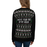 The Rock n Roll Wrestling Bash "Shove Your Tree..." Women Ugly Christmas Sweater