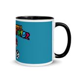 The Rock n Roll Wrestling Kids "The Gang's All Here" Mug with Color Inside blue black