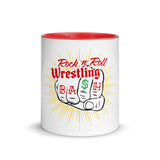 The Rock n Roll Wrestling Bash "Fist" Mug with Color Inside Red