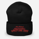 The Rock n Roll Wrestling Bash Cuffed Embroidery Beanie elk