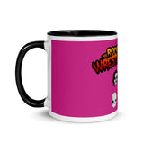 The Rock n Roll Wrestling Kids "The Gang's All Here" Mug with Color Inside violet black