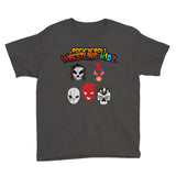 The Rock n Roll Wrestling Kids "The Gang's All Here" Youth Short Sleeve T-Shirt gunmetal