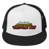 The Rock n Roll Wrestling Bash Trucker Cap White