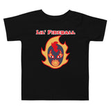 The Rock n Roll Wrestling Kids "Lil' Fireball - Flame" Toddler Short Sleeve Tee Black