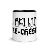 El Brujo's Gorechestra "Cholo" Mug with Color Inside Black