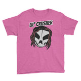 The Rock n Roll Wrestling Kids "Lil' Crusher" Youth Short Sleeve T-Shirt heather pink