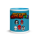 The Rock n Roll Wrestling Kids "The Gang's All Here" Mug with Color Inside blue blue
