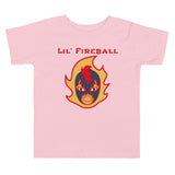 The Rock n Roll Wrestling Kids "Lil' Fireball - Flame" Toddler Short Sleeve Tee light Pink