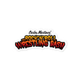 The Rock n Roll Wrestling Bash Logo Stickers