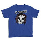 The Rock n Roll Wrestling Kids "Lil' Crusher" Youth Short Sleeve T-Shirt blue