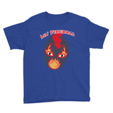 The Rock n Roll Wrestling Kids "Lil' Fireball" Youth Short Sleeve T-Shirt blue