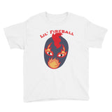 The Rock n Roll Wrestling Kids "Lil' Fireball" Youth Short Sleeve T-Shirt white