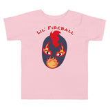 The Rock n Roll Wrestling Kids "Lil' Fireball" Toddler Short Sleeve Tee light pink