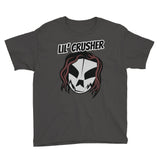 The Rock n Roll Wrestling Kids "Lil' Crusher" Youth Short Sleeve T-Shirt gunmetal
