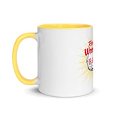 The Rock n Roll Wrestling Bash "Fist" Mug with Color Inside Yellow