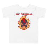 The Rock n Roll Wrestling Kids "Lil' Fireball - Flame" Toddler Short Sleeve Tee white