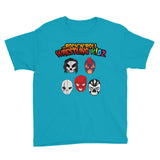 The Rock n Roll Wrestling Kids "The Gang's All Here" Youth Short Sleeve T-Shirt light blue