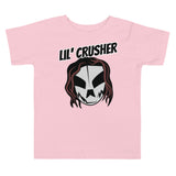 The Rock n Roll Wrestling Kids "Lil' Crusher" Toddler Short Sleeve Tee pink