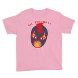 The Rock n Roll Wrestling Kids "Lil' Fireball" Youth Short Sleeve T-Shirt pink