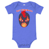 The Rock n Roll Wrestling Kids "Lil' Fireball" Baby Body heathered blue
