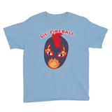 The Rock n Roll Wrestling Kids "Lil' Fireball" Youth Short Sleeve T-Shirt light blue