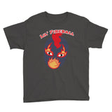The Rock n Roll Wrestling Kids "Lil' Fireball" Youth Short Sleeve T-Shirt gunmetal