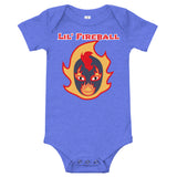 The Rock n Roll Wrestling Kids "Lil' Fireball - Flame" Baby Body heathered/blue