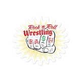 The Rock n Roll Wrestling Bash "Fist" Sticker