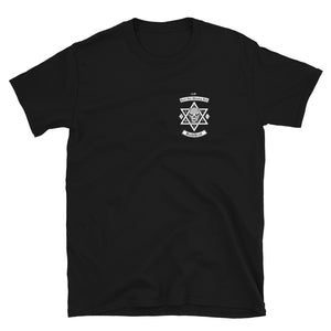 The Rock n Roll Wrestling Bash "BashHead" Short-Sleeve Unisex T-Shirt. Pocketprint Front