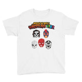 The Rock n Roll Wrestling Kids "The Gang's All Here" Youth Short Sleeve T-Shirt white